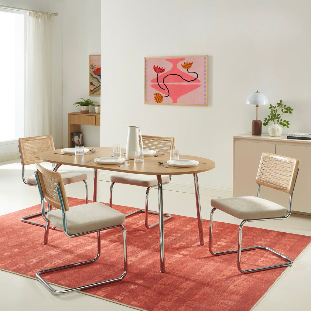 Vassi - Table À Manger - Effet Chêne