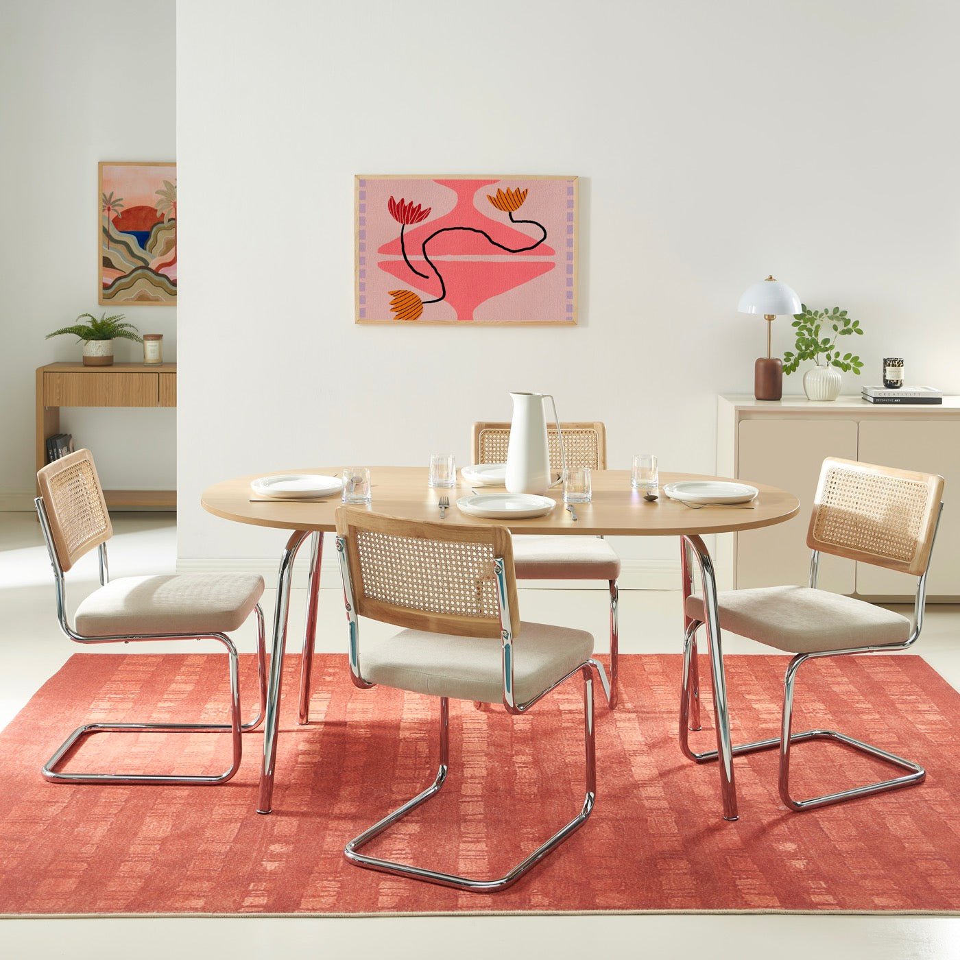 Vassi - Table À Manger - Effet Chêne