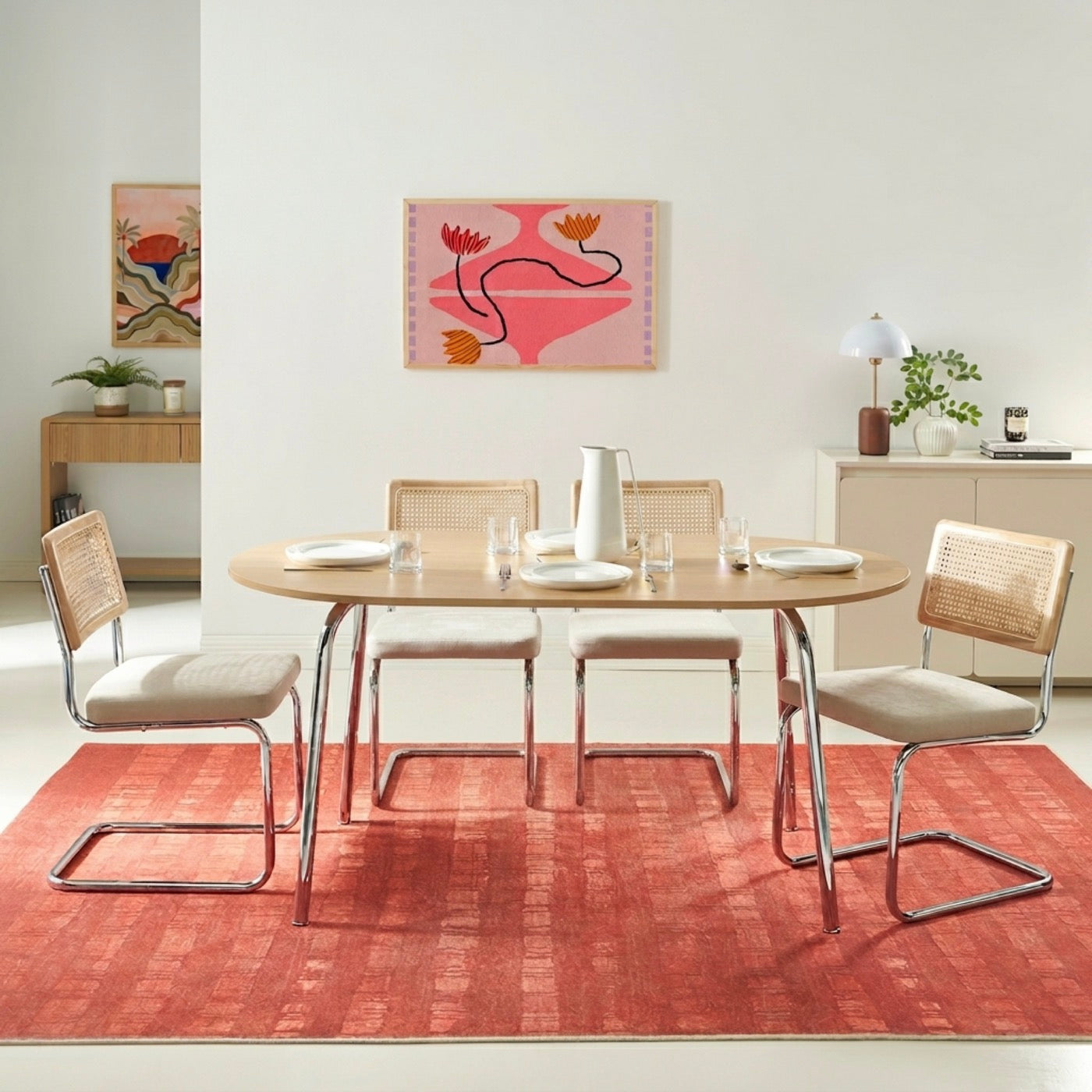 Vassi - Table À Manger - Effet Chêne