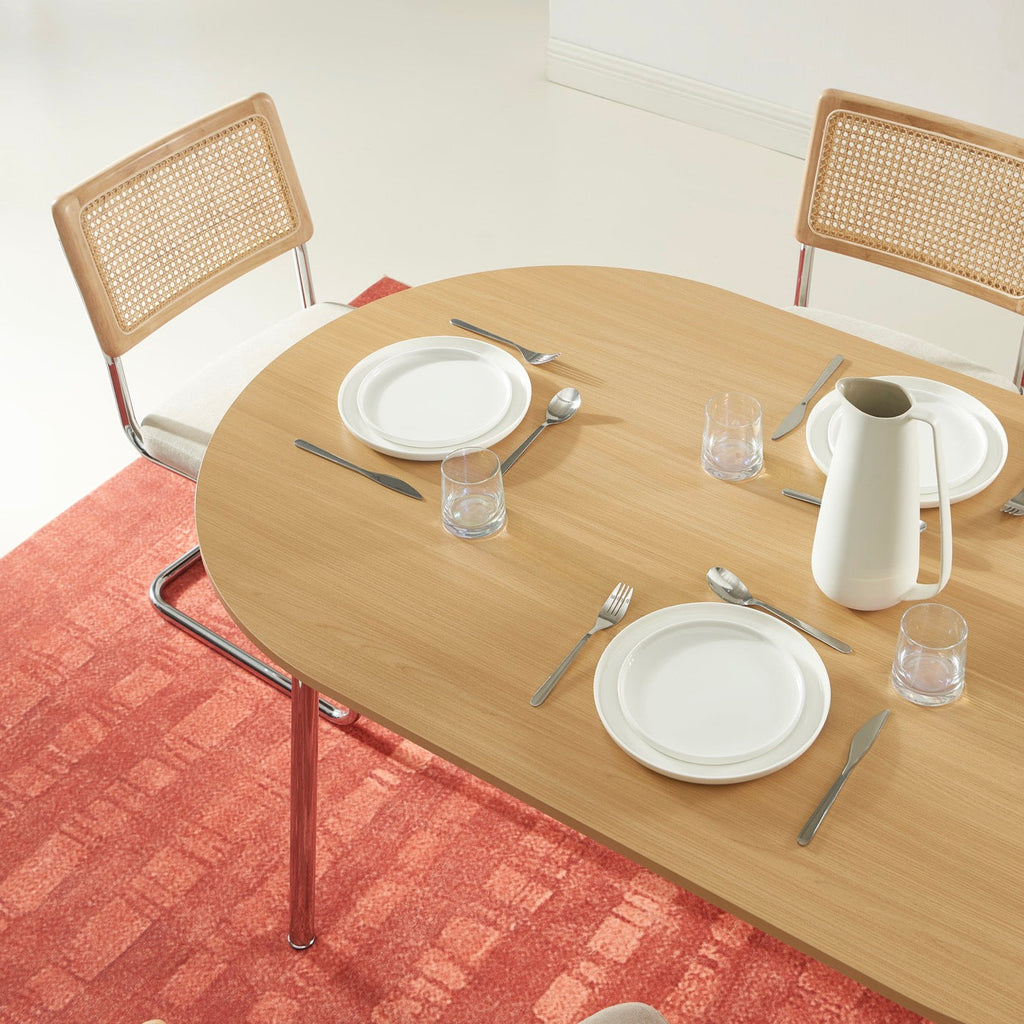 Vassi - Table À Manger - Effet Chêne