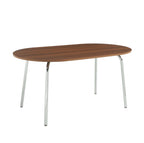 Vassi - Table À Manger - Effet Noyer