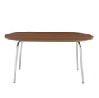 Vassi - Table À Manger - Effet Noyer