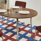 Vassi - Table À Manger - Effet Noyer