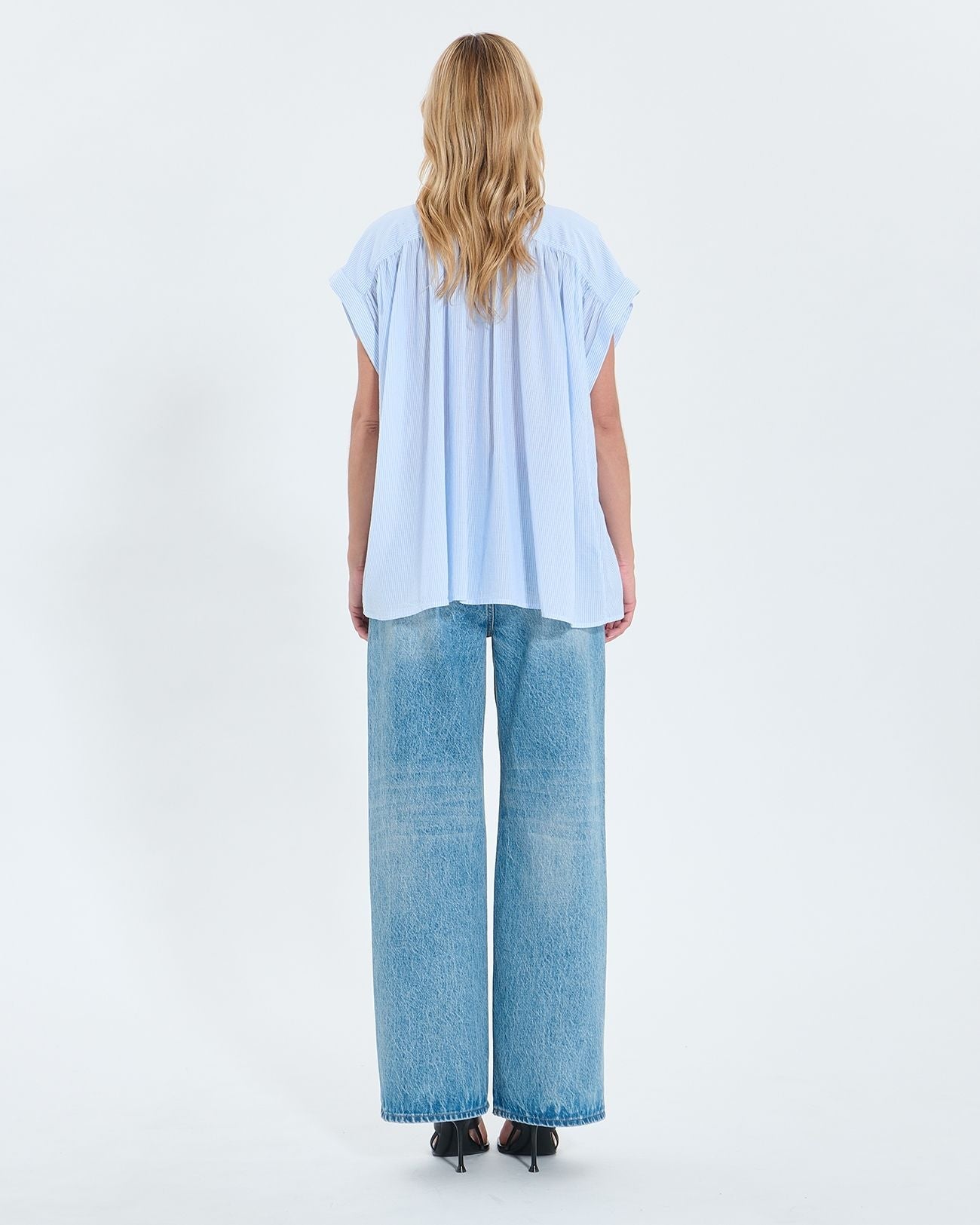 Chemise fluide en coton à rayures_3