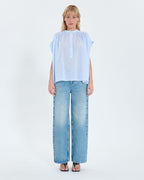 Chemise fluide en coton à rayures_4