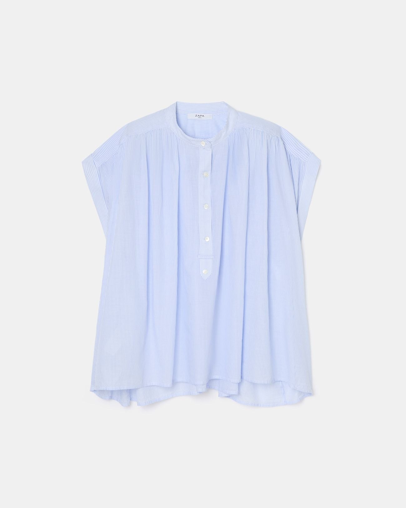 Chemise fluide en coton à rayures_5