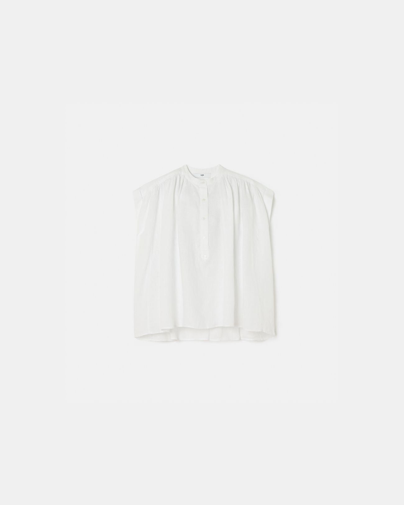 Chemise fluide en coton blanc_1