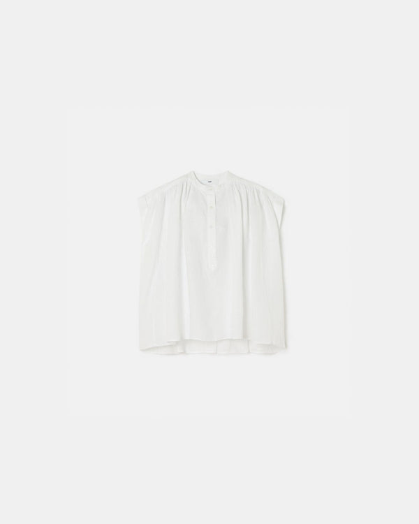 Chemise fluide en coton blanc_1