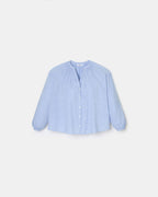 Chemise fluide en coton bleue ciel_5