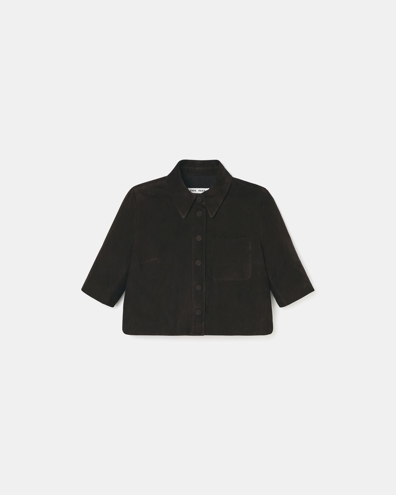 Chemise courte chocolat_5
