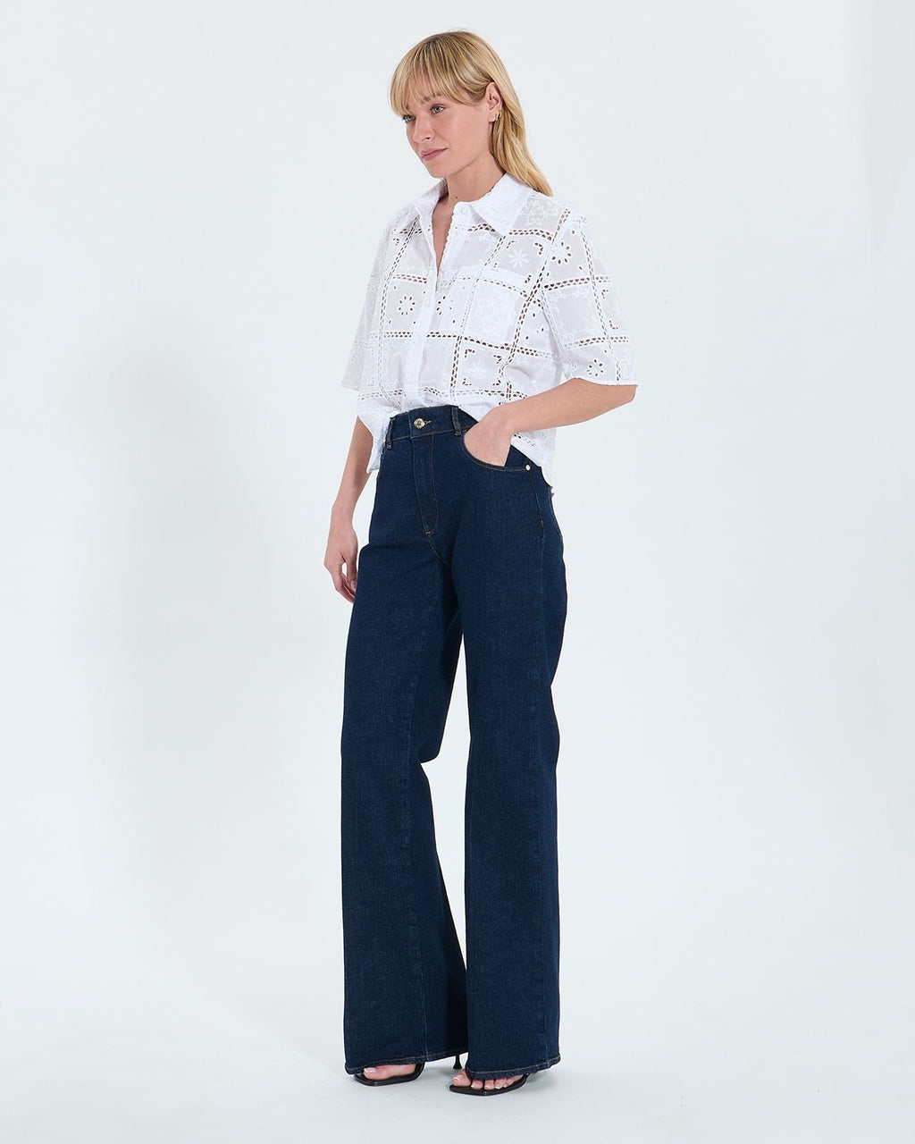 Chemise en broderie anglaise écrue_2