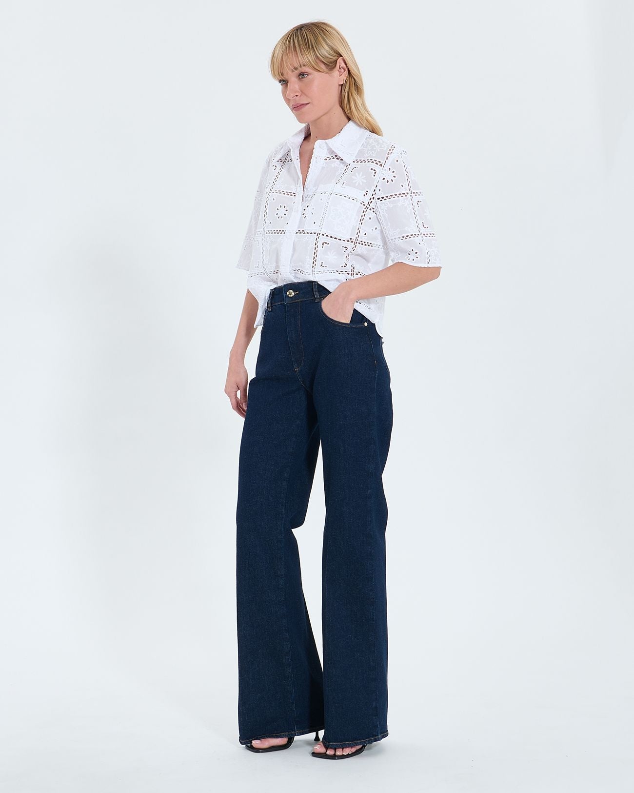 Chemise en broderie anglaise écrue_2