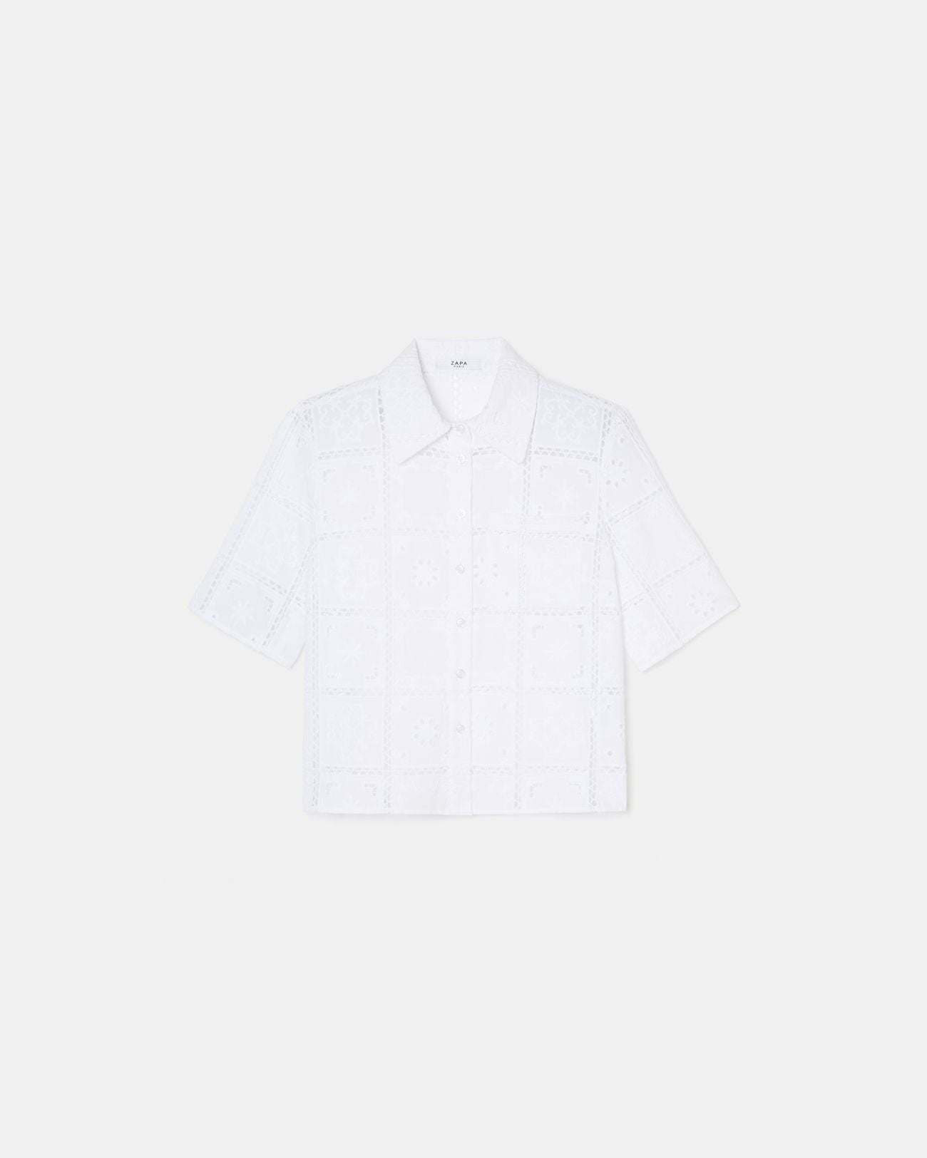 Chemise en broderie anglaise écrue_5