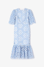 Robe Leyre Découpé Bleu