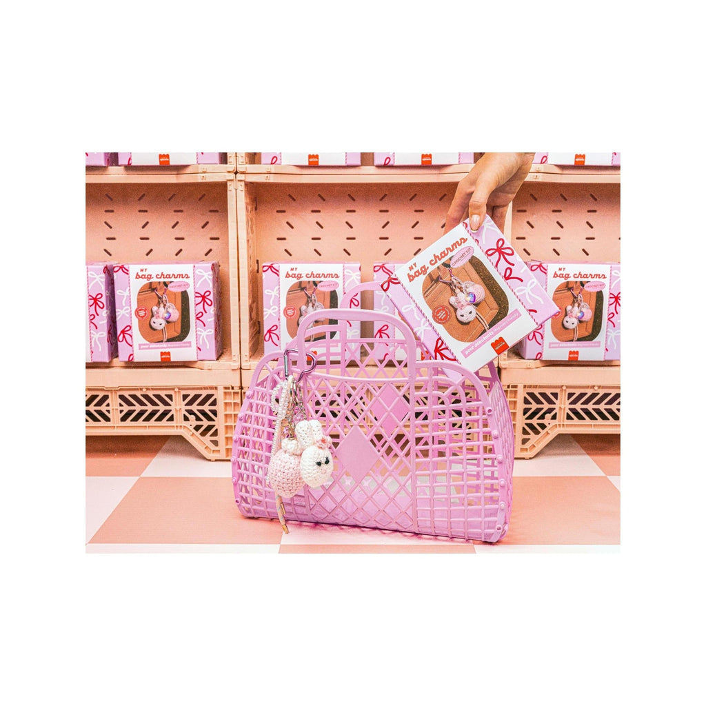 Kit Crochet Pour Débutant - Bag Charms - Glam Pink
