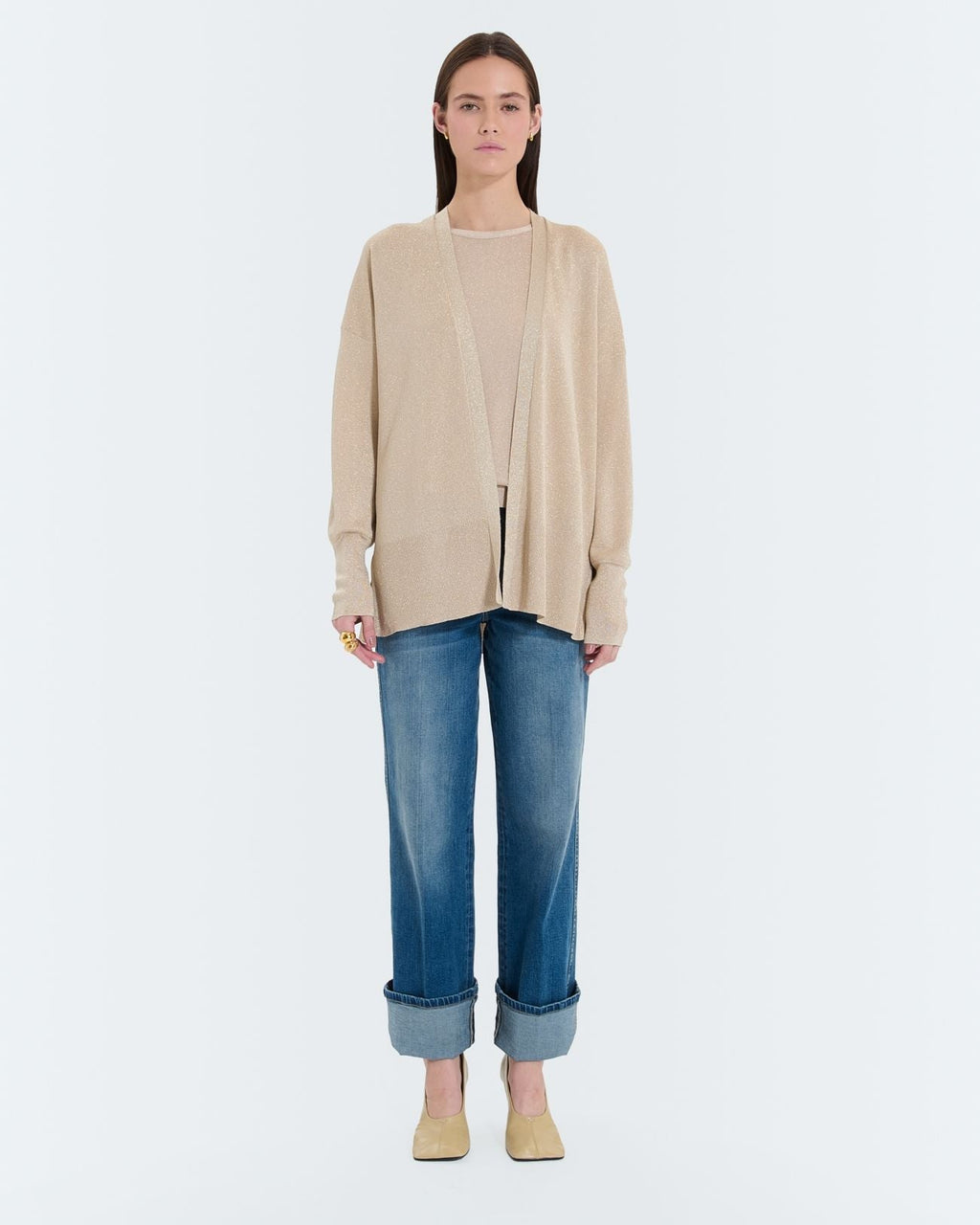 Gilet long champagne pailleté_4