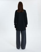 Gilet long noir pailleté_3