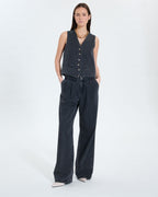 Gilet sans manches en jean noir_2