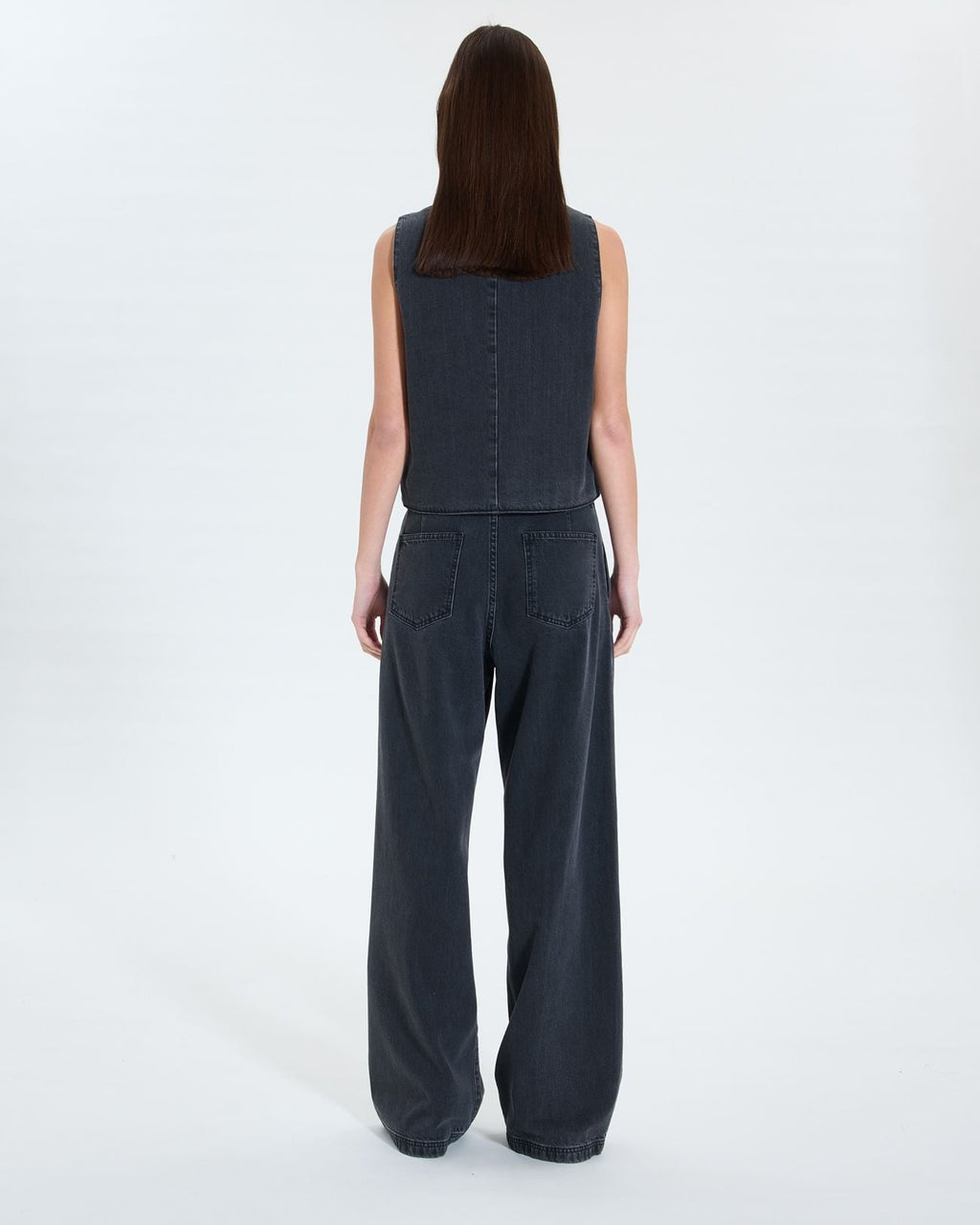 Gilet sans manches en jean noir_3