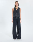 Gilet sans manches en jean noir_4