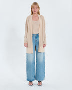 Gilet long ajouré champagne pailleté_4