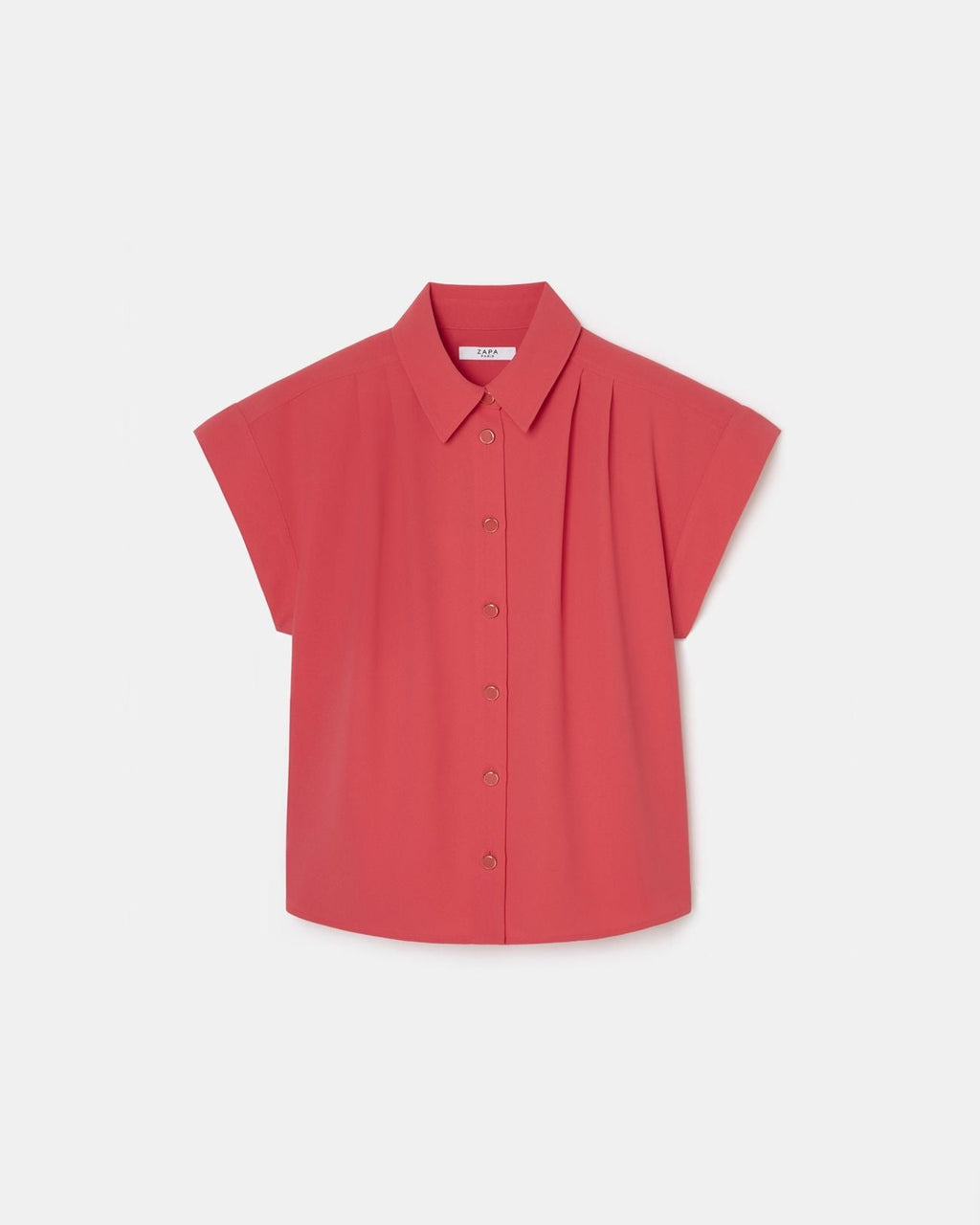 Chemise manches courtes corail_5