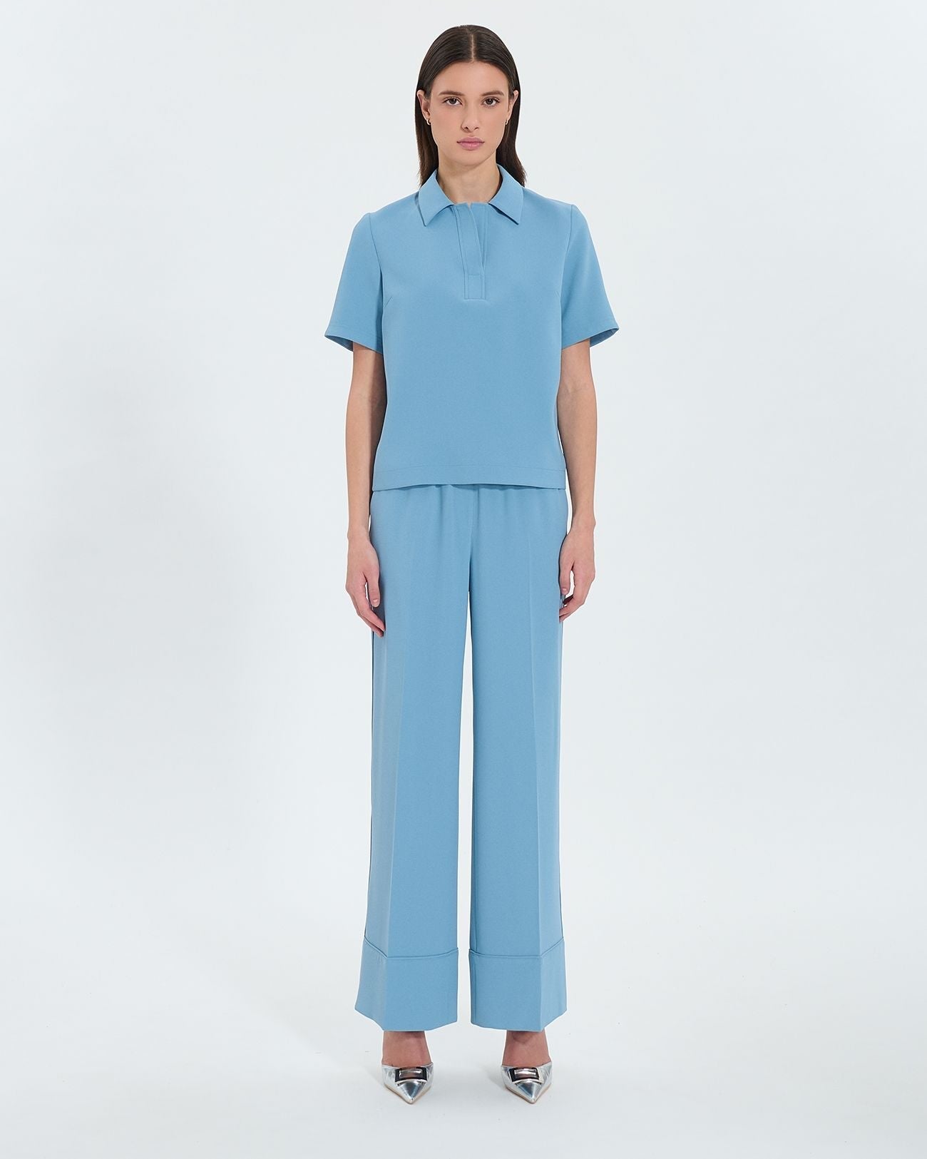 Top chemise fluide bleu_4