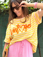 Tee Shirt Vintage - Jaune