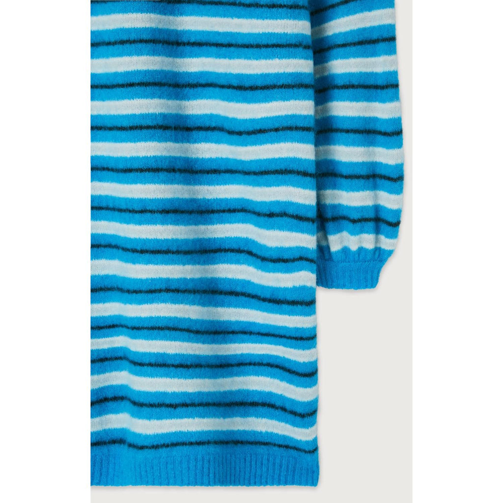 Robe Manches Longues Col Rond - Rayures Sport - Femme