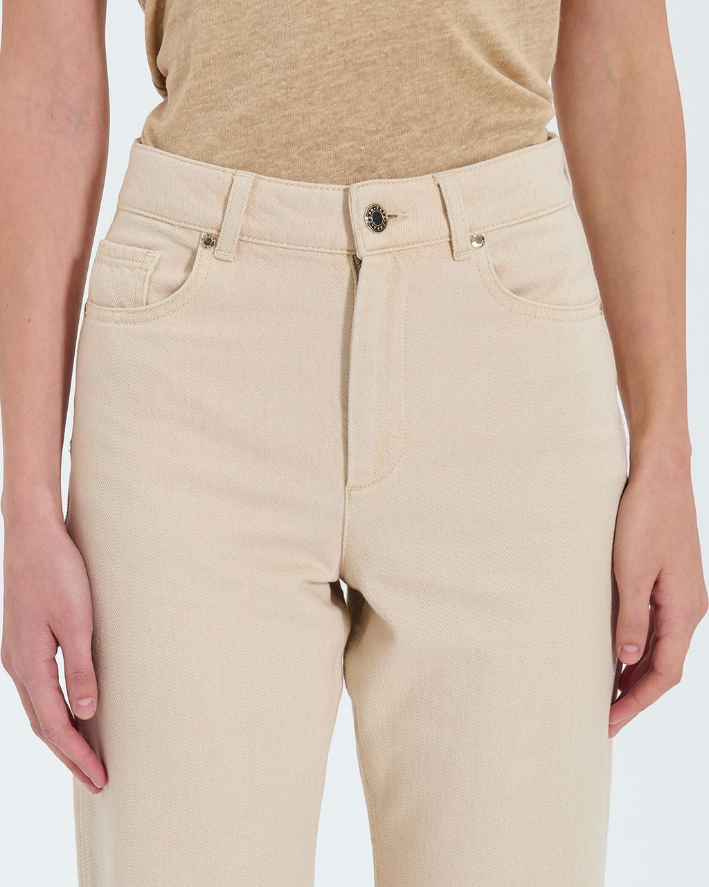 Jean crop beige_2