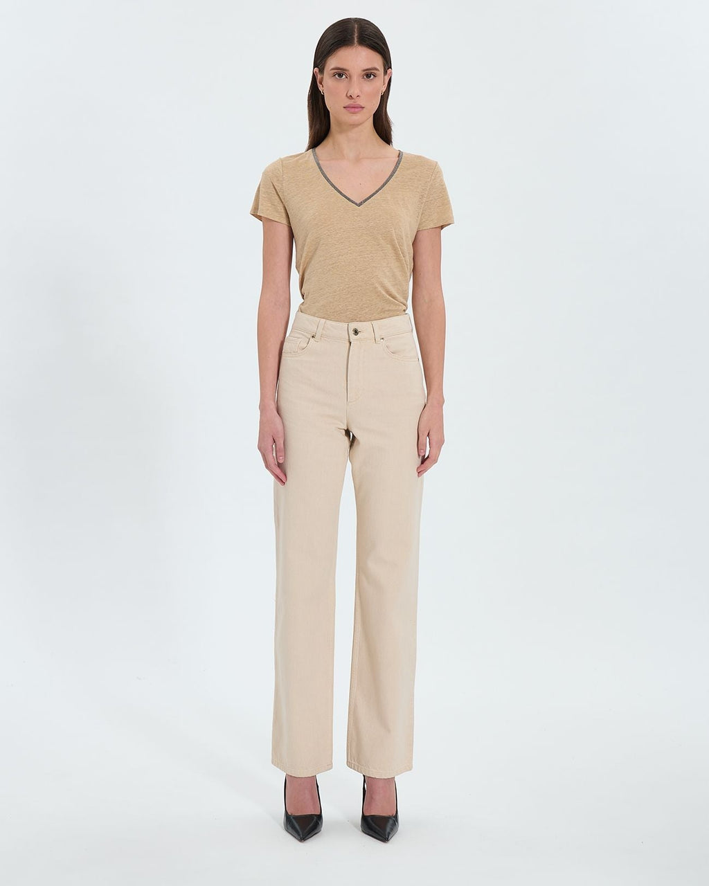Jean crop beige_4