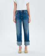 Jean droit dirty light blue_2