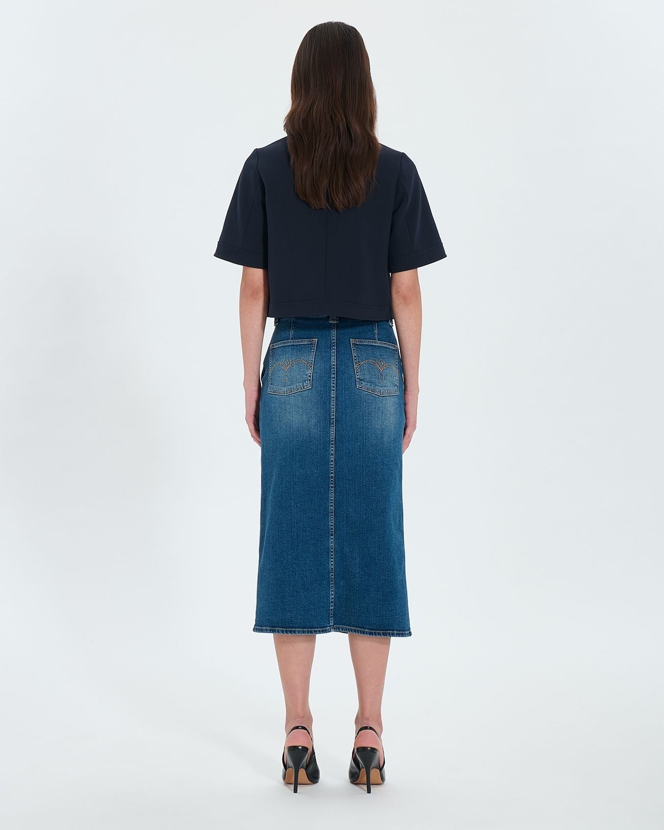 Jupe longue en jean dirty light blue_3
