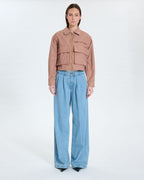 Manteau court camel_5