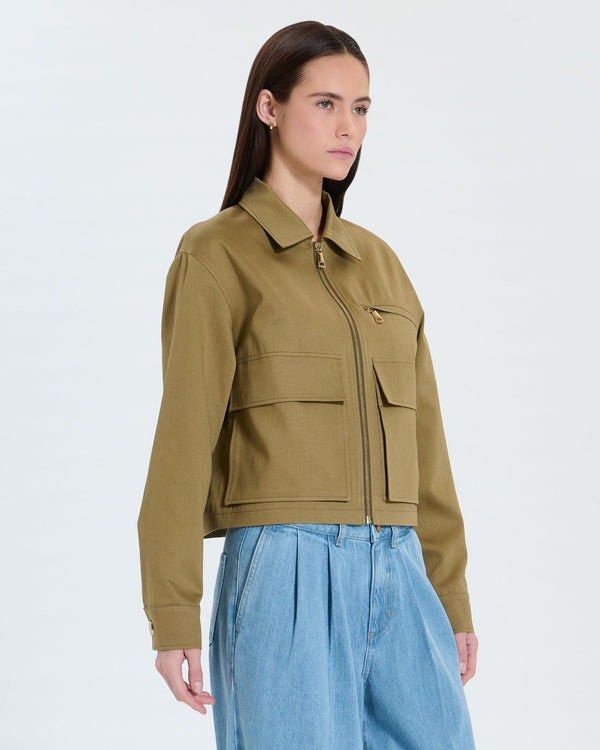 Manteau court kaki_1