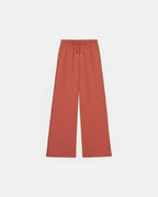 Pantalon ample en crêpe brique_5