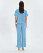 Pantalon fluide bleu hortensia_3