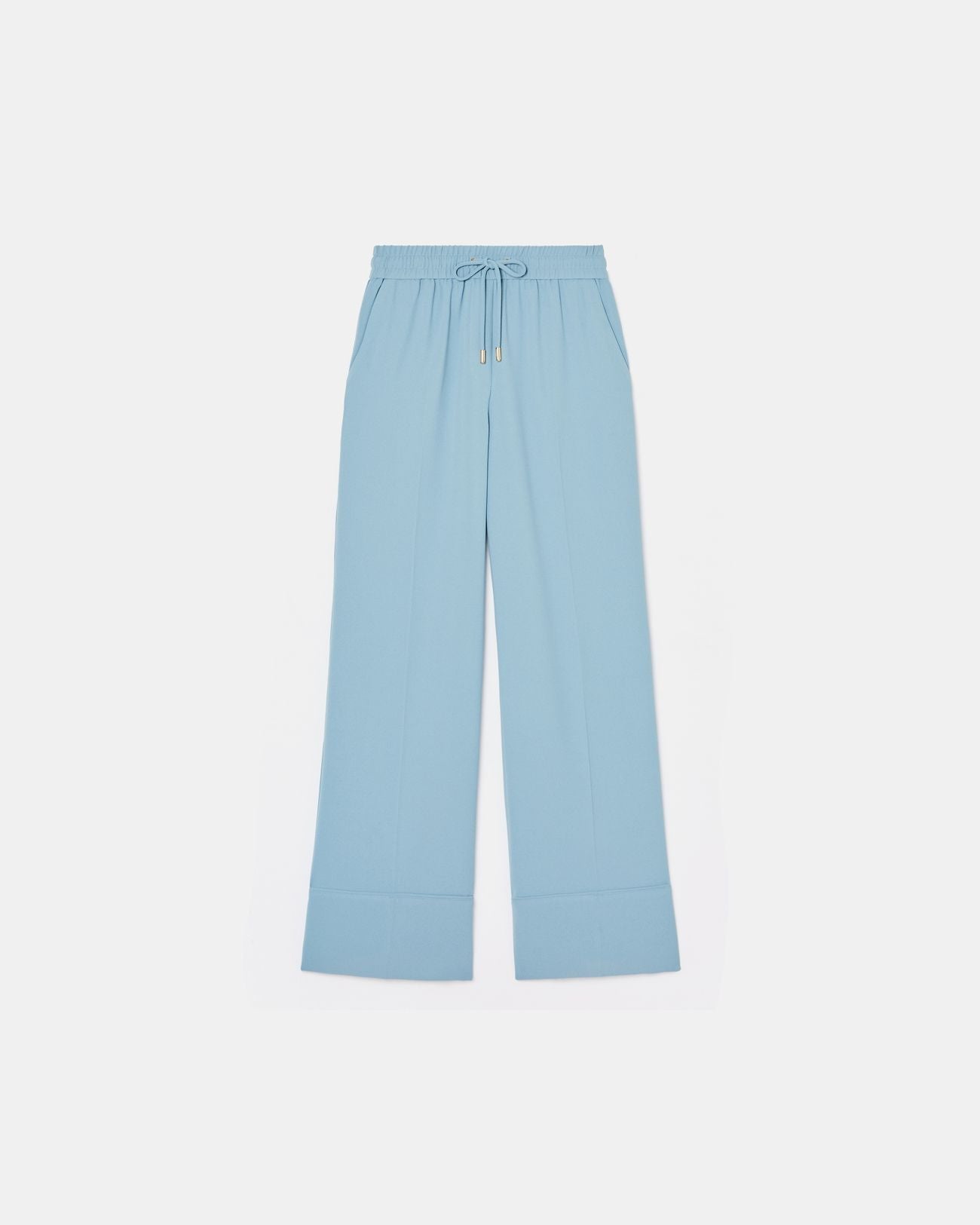 Pantalon fluide bleu hortensia_5