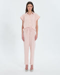 Pantalon ample en crêpe nude_1