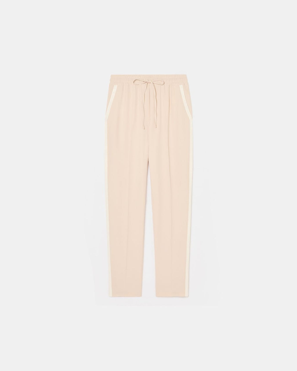 Pantalon ample en crêpe nude_4