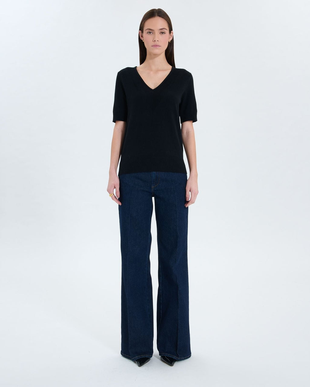 Pull manches courtes noir_2