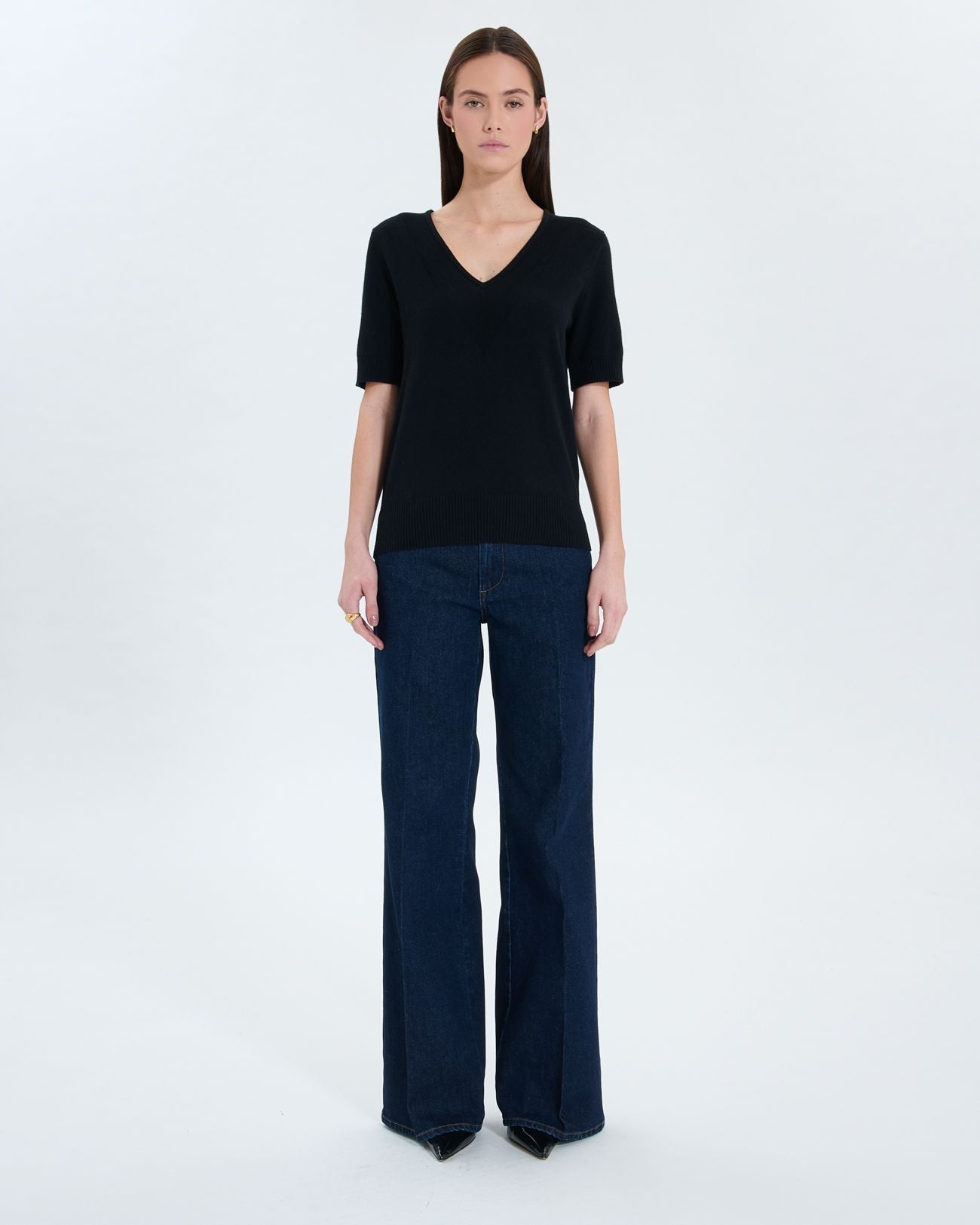 Pull manches courtes noir_2