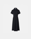 Robe chemise en crêpe noire_1