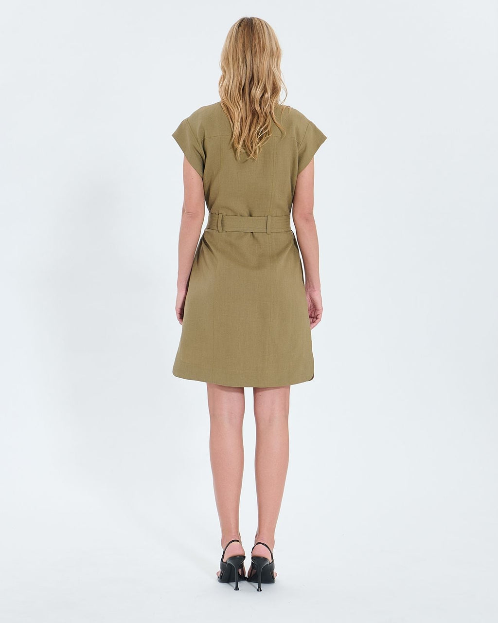 Robe chemise kaki_3