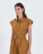 Robe chemise tabac_2