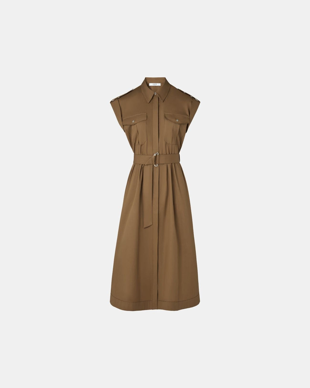 Robe chemise tabac_4