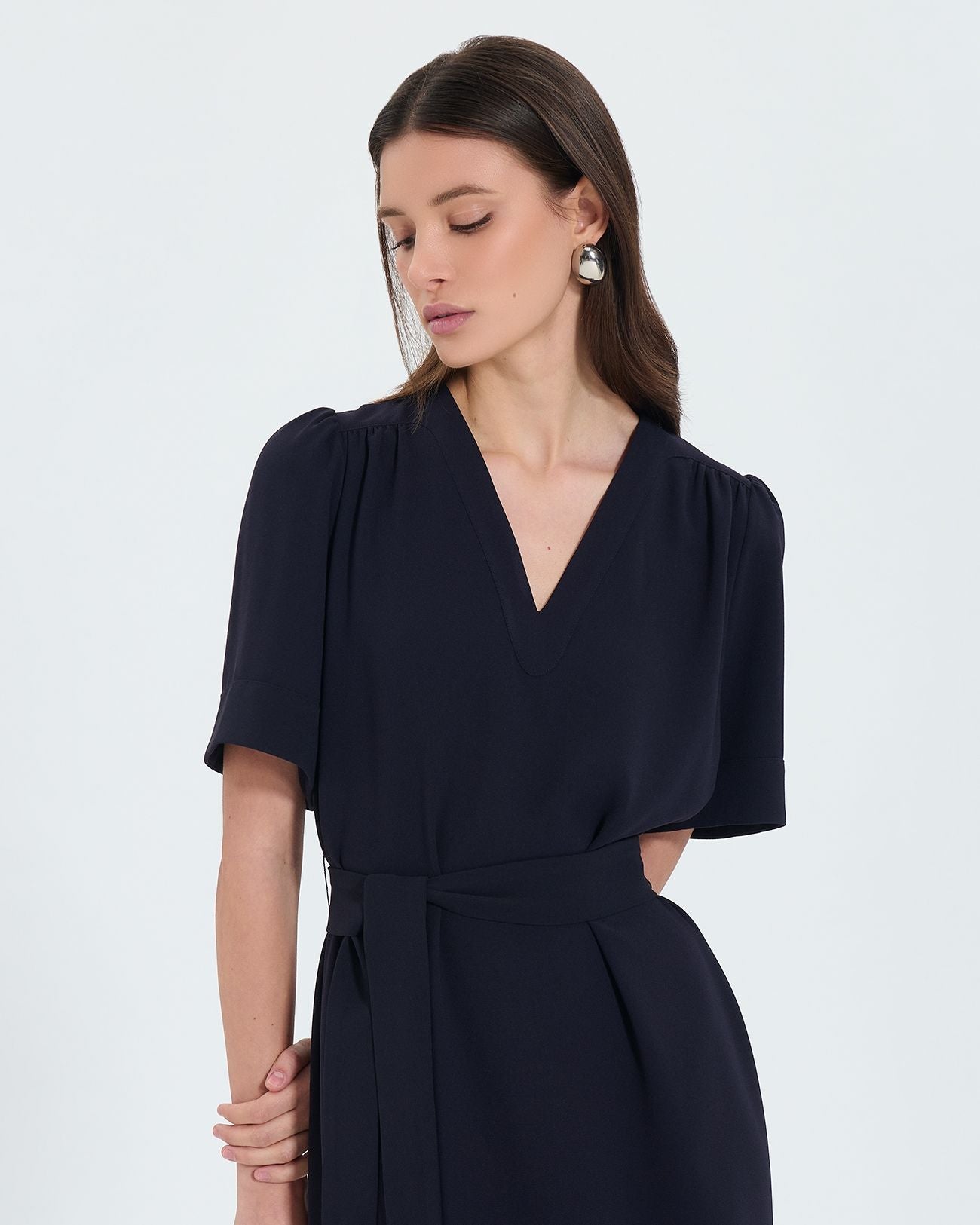 Robe longue cintrée nocturne_2