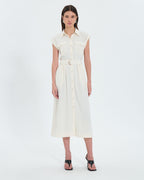 Robe saharienne midi écrue_1
