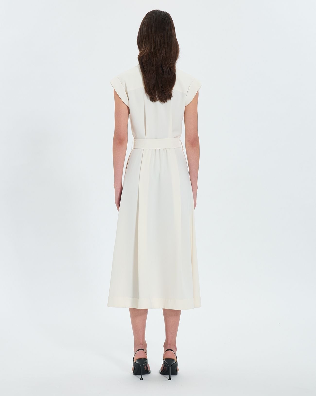 Robe saharienne midi écrue_3