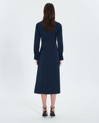 Robe longue satinée nocturne_3